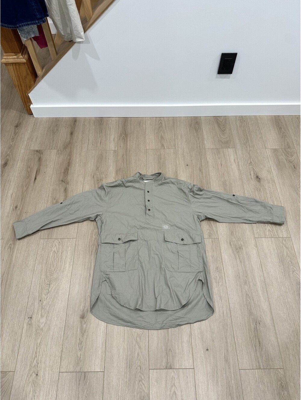 Snow Peak Pullover Taking Grade Smock Gray Takibi Grade Medium